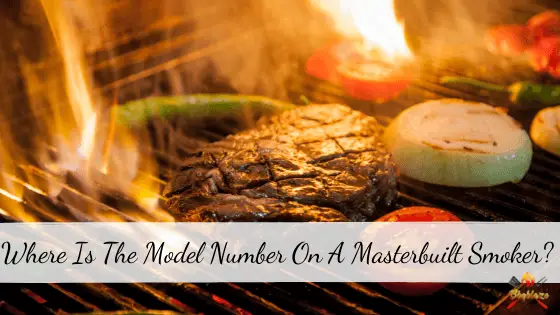 Where is the model number on a Masterbuilt smoker