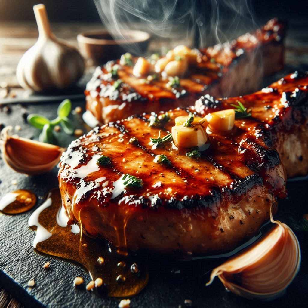Honey Garlic Pork Chops recipe