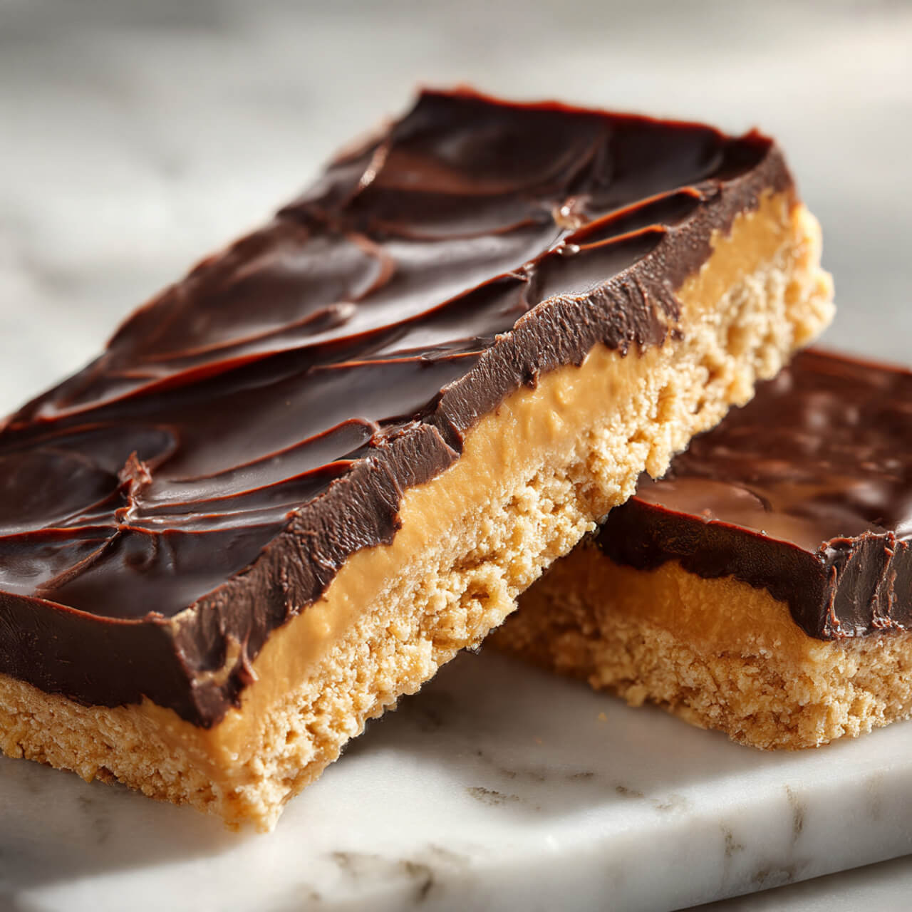 No Bake Chocolate Peanut Butter Bars
