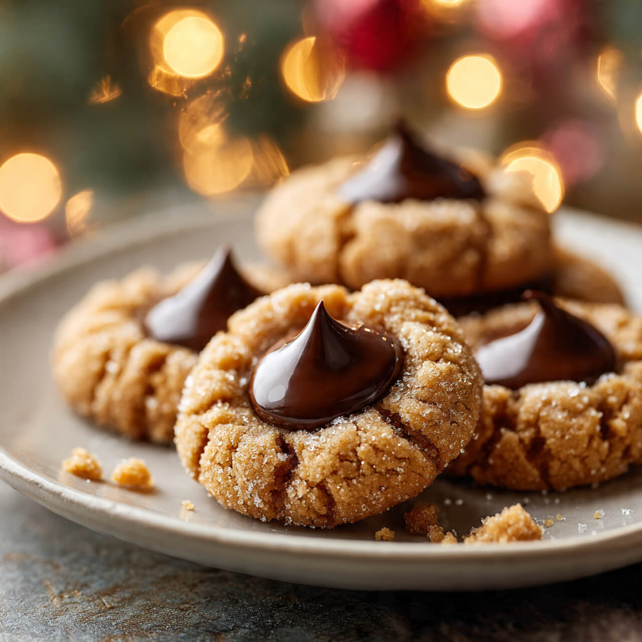 3 Ingredient Peanut Butter Blossoms