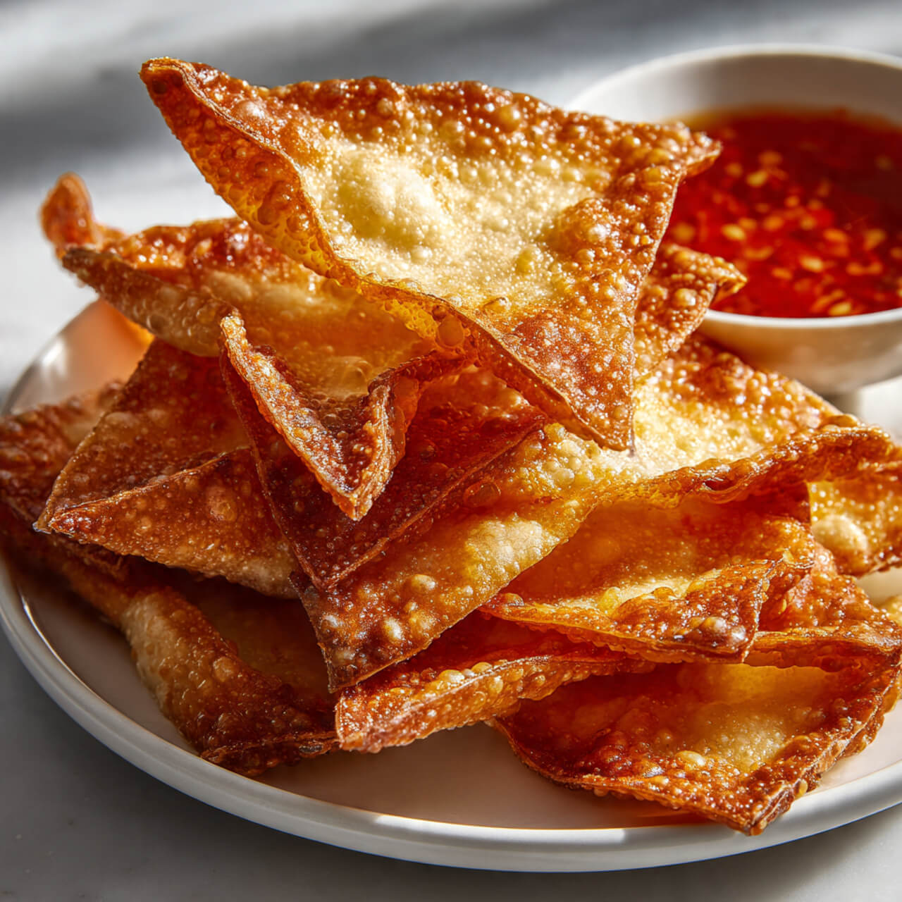 Air Fryer Crispy Wonton Chips