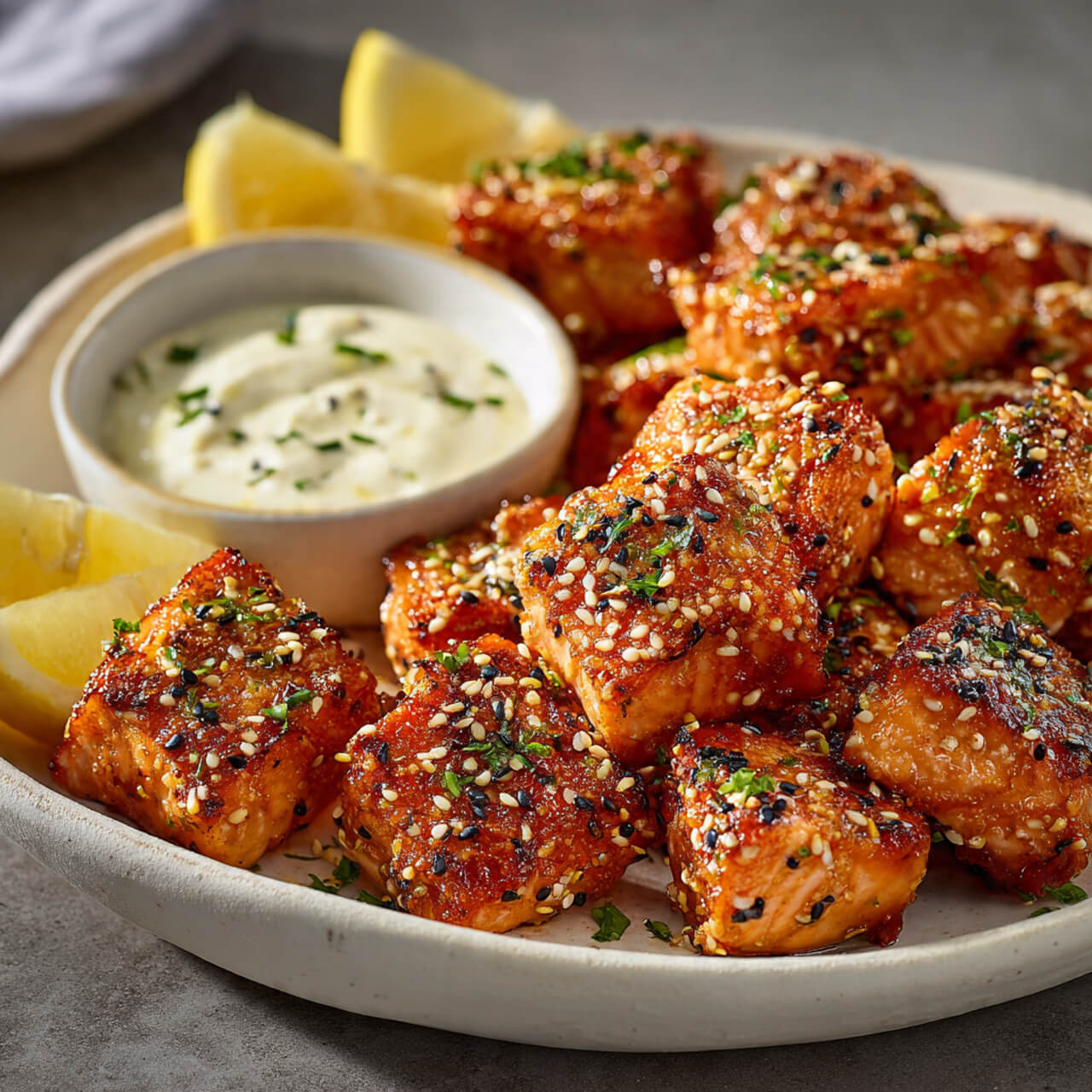 Air Fryer Salmon Bites