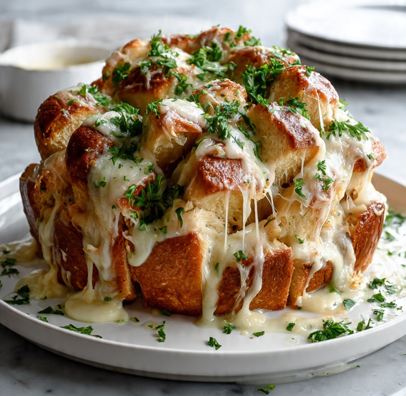 Chicken Alfredo Monkey Bread recipe