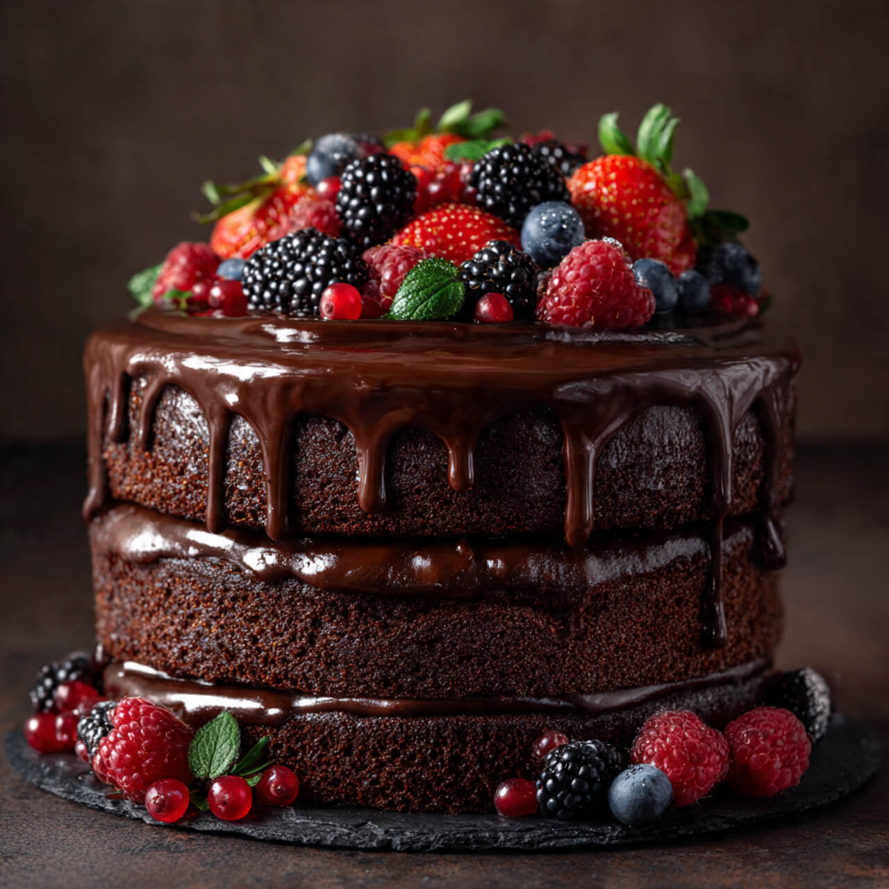 Dark Chocolate Layer Cake