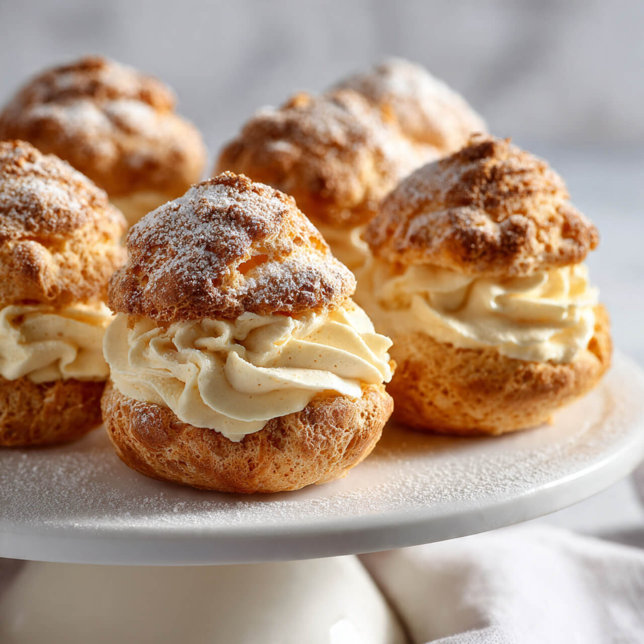 Eggnog Cream Puffs