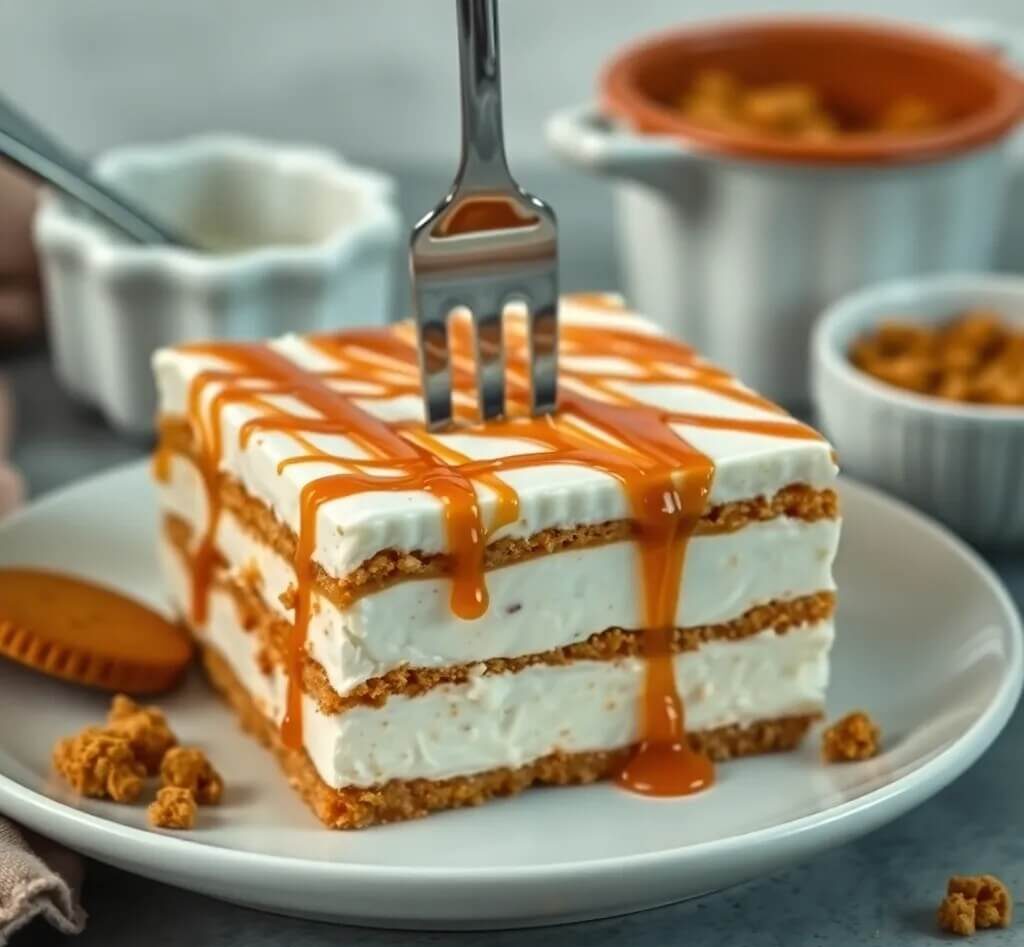 No-Bake Biscoff Layered Delight