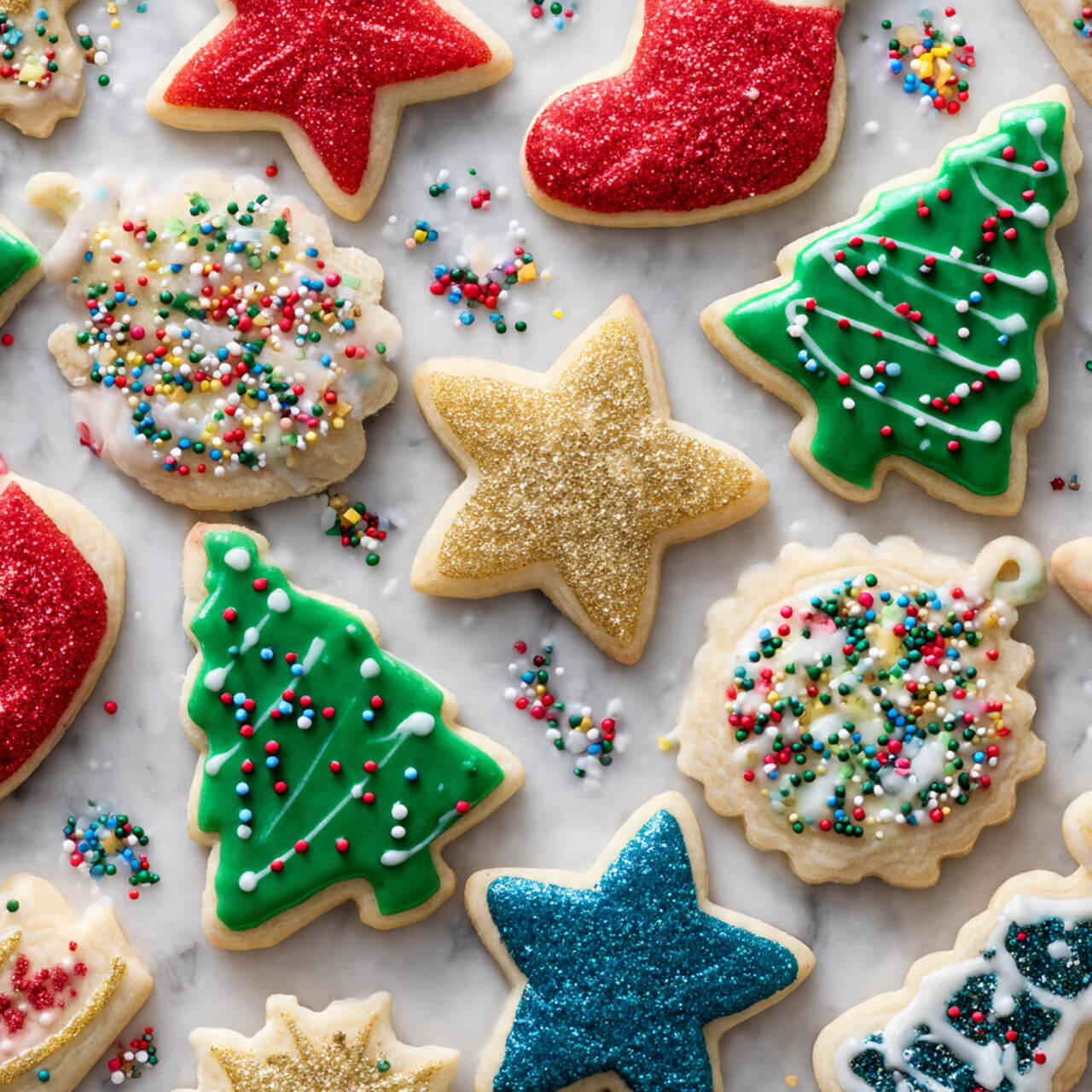 Soft Christmas Sugar cookies