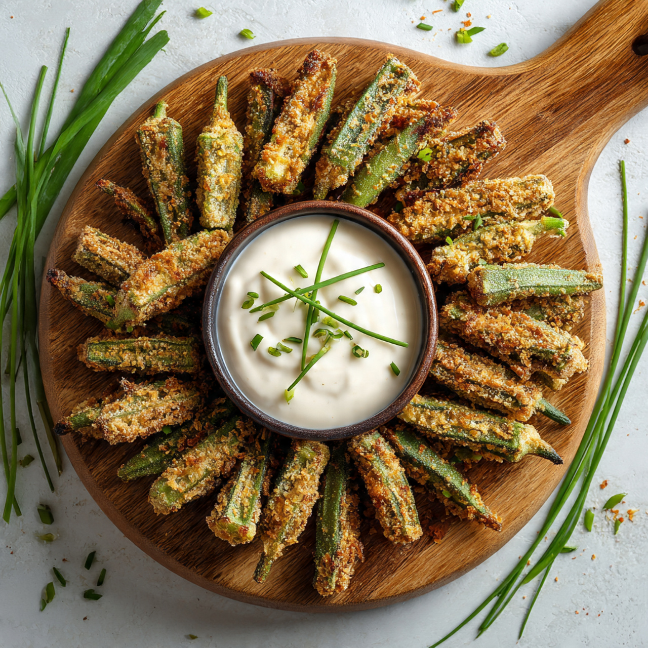Air Fryer Frozen Okra