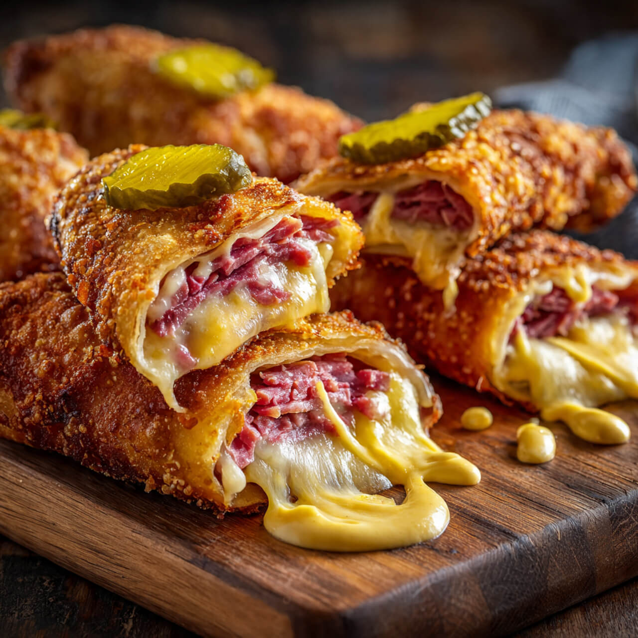 Air Fryer Reuben Egg Rolls