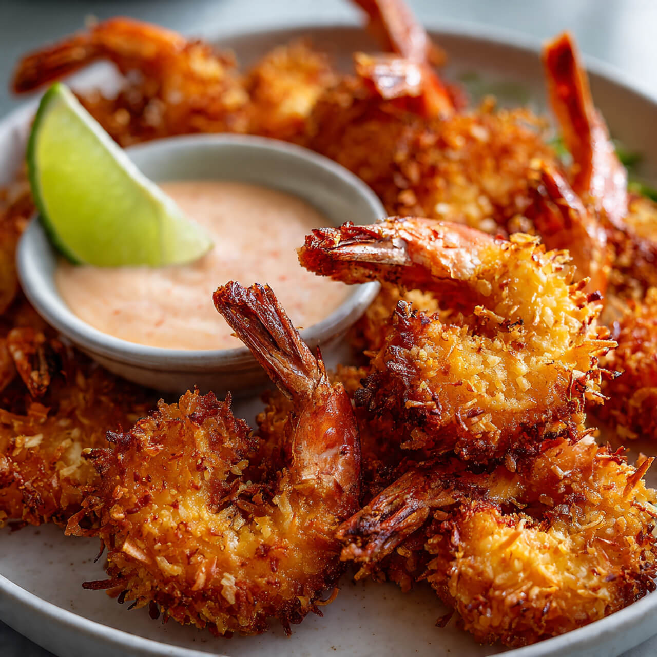 Baked Coconut Shrimp with Sweet Chili Mayo