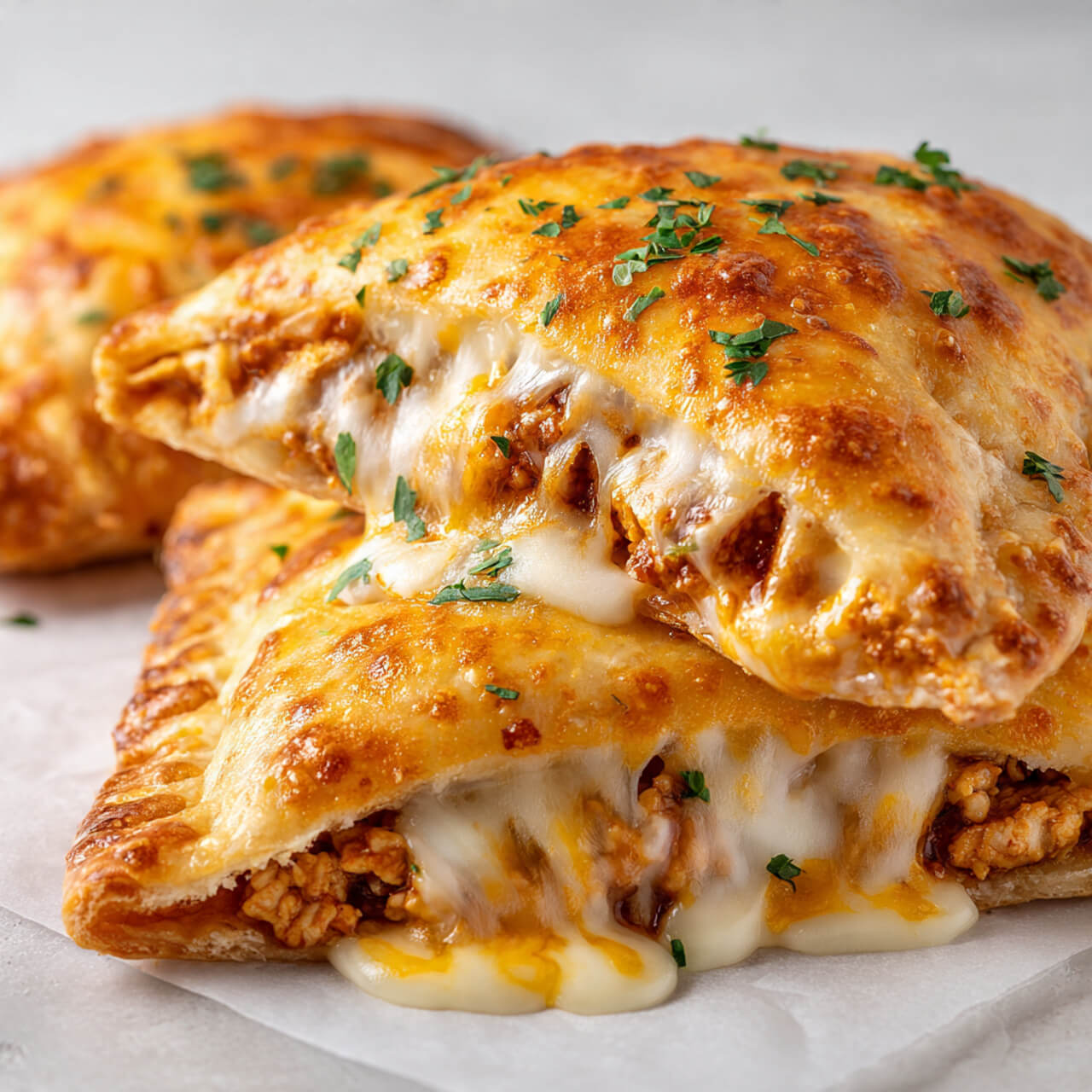 Ground Chicken Pizza Pockets