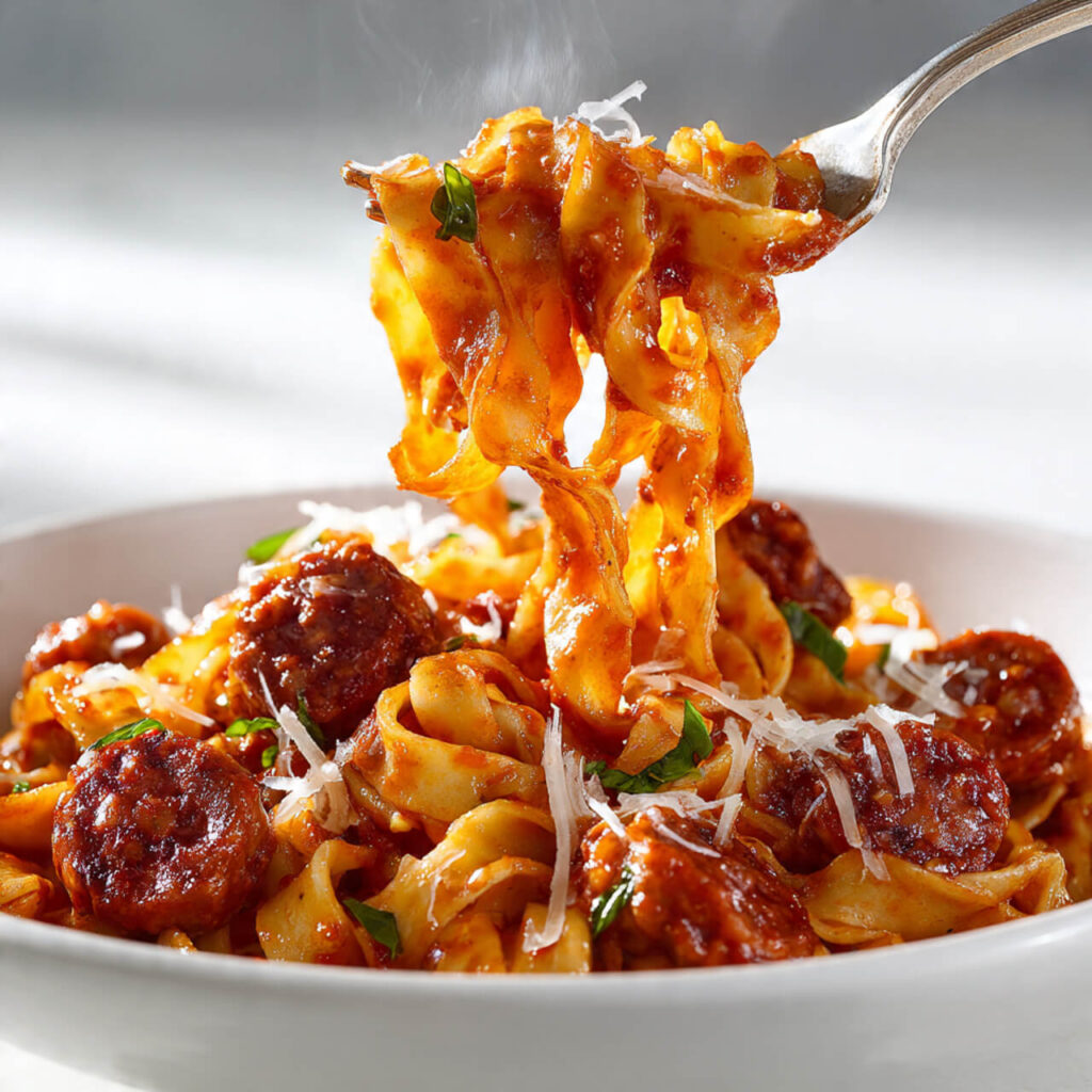 Italian Sausage and Egg Noodles