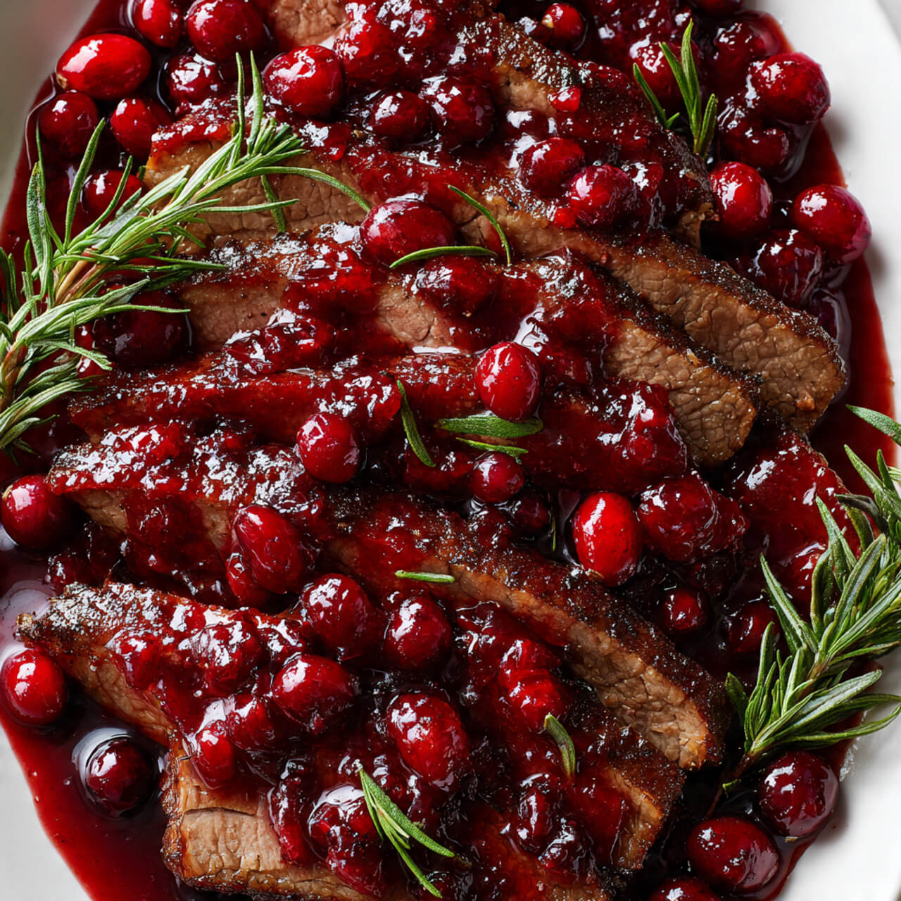 Slow Cooker Cranberry Beef Brisket