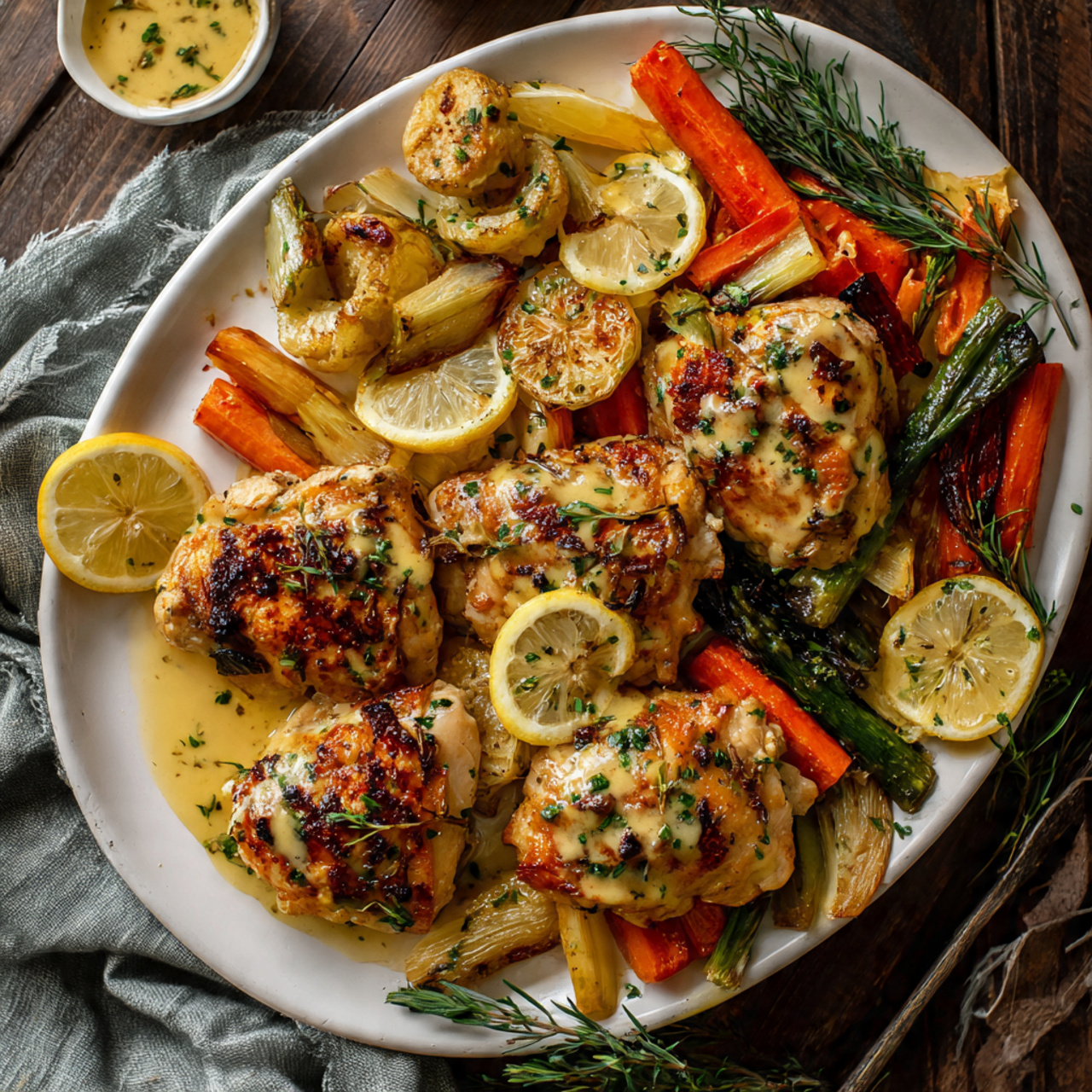 Slow Cooker Italian Lemon Chicken