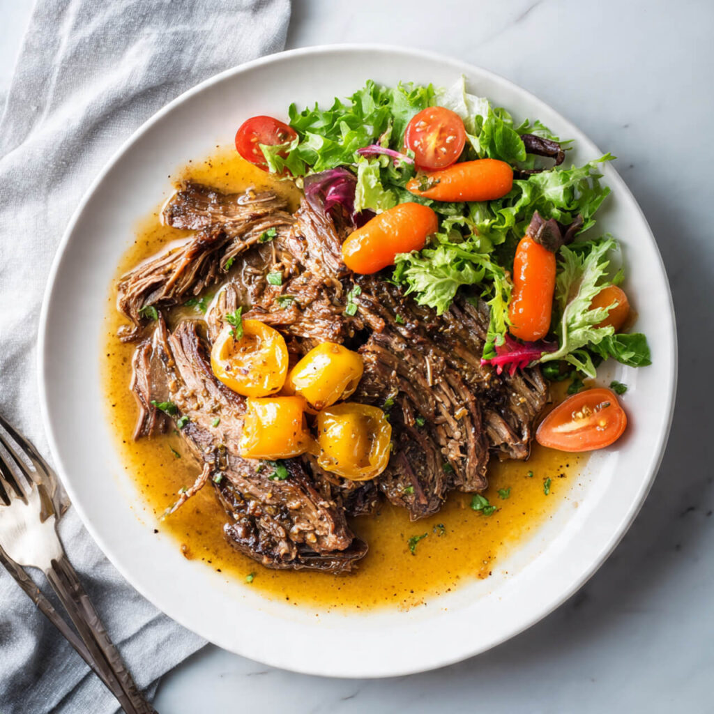 Slow Cooker Mississippi Pot Roast