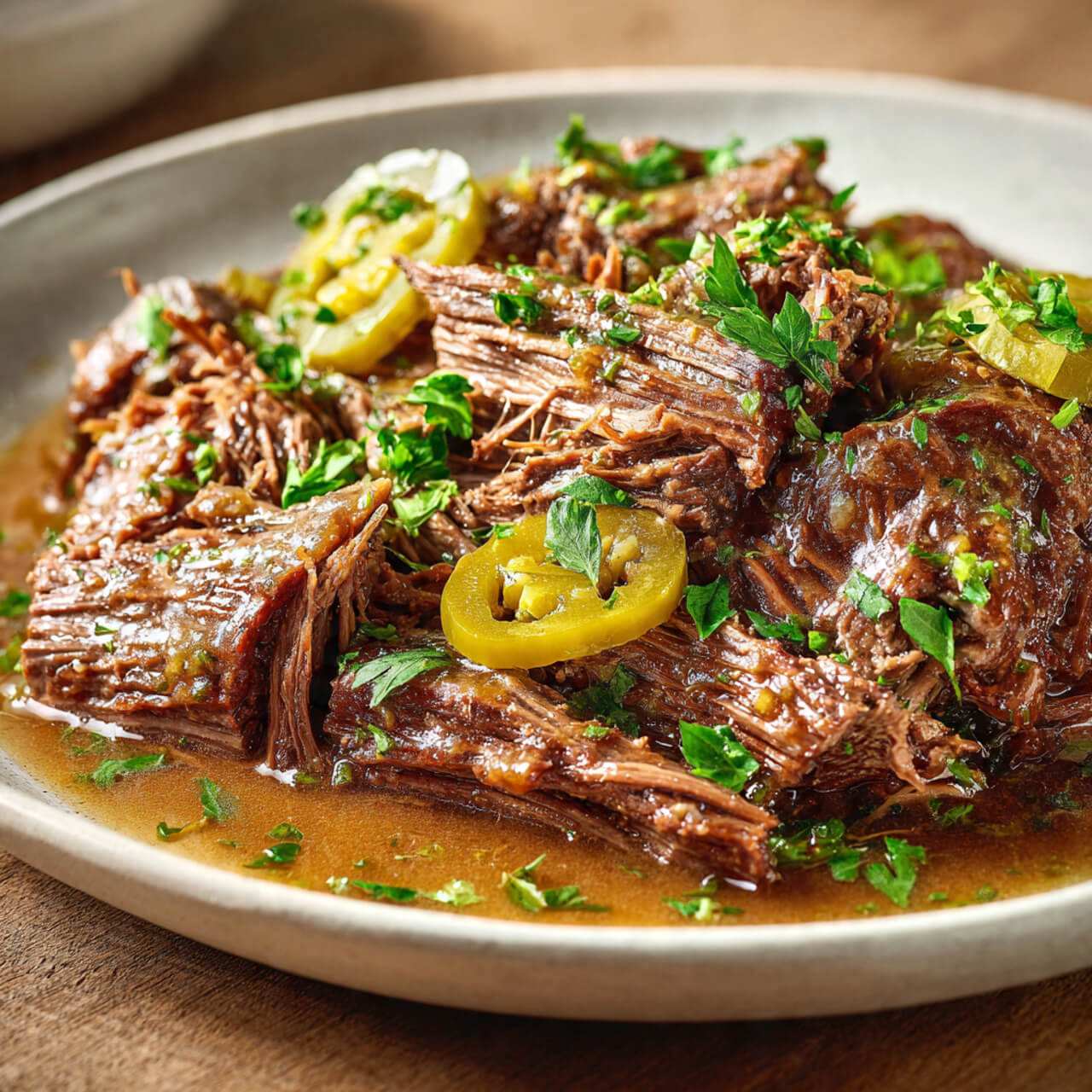 Slow Cooker Mississippi Pot Roast