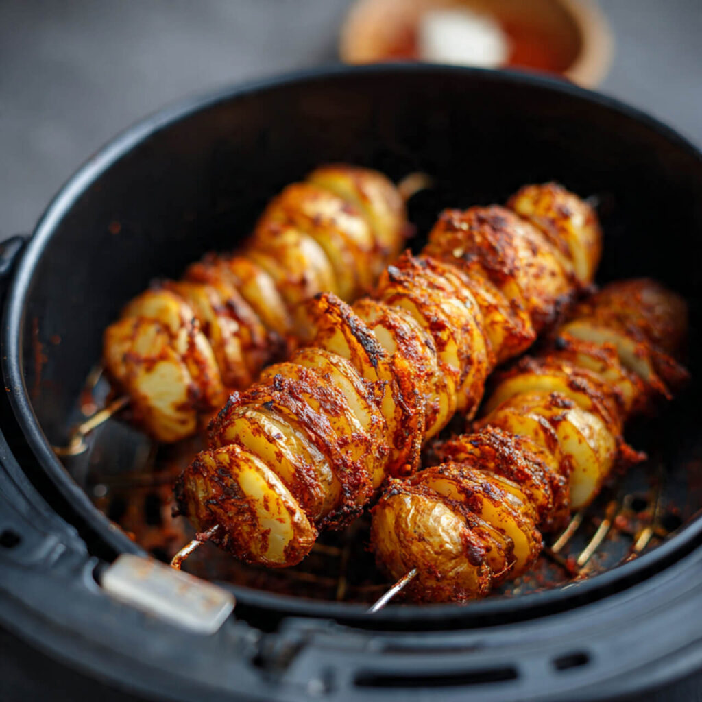 Air Fryer Accordion Potatoes