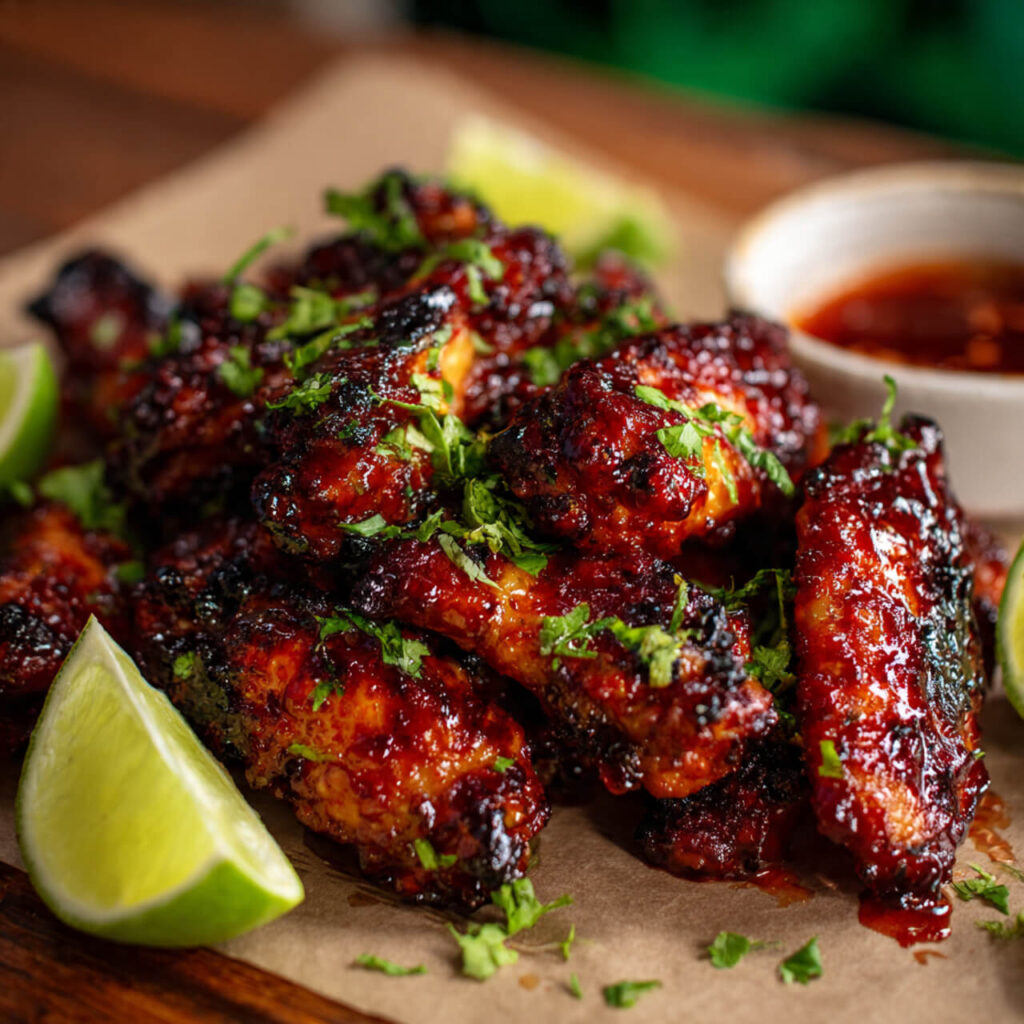 Gochujang Glazed Smoked Chicken Wings