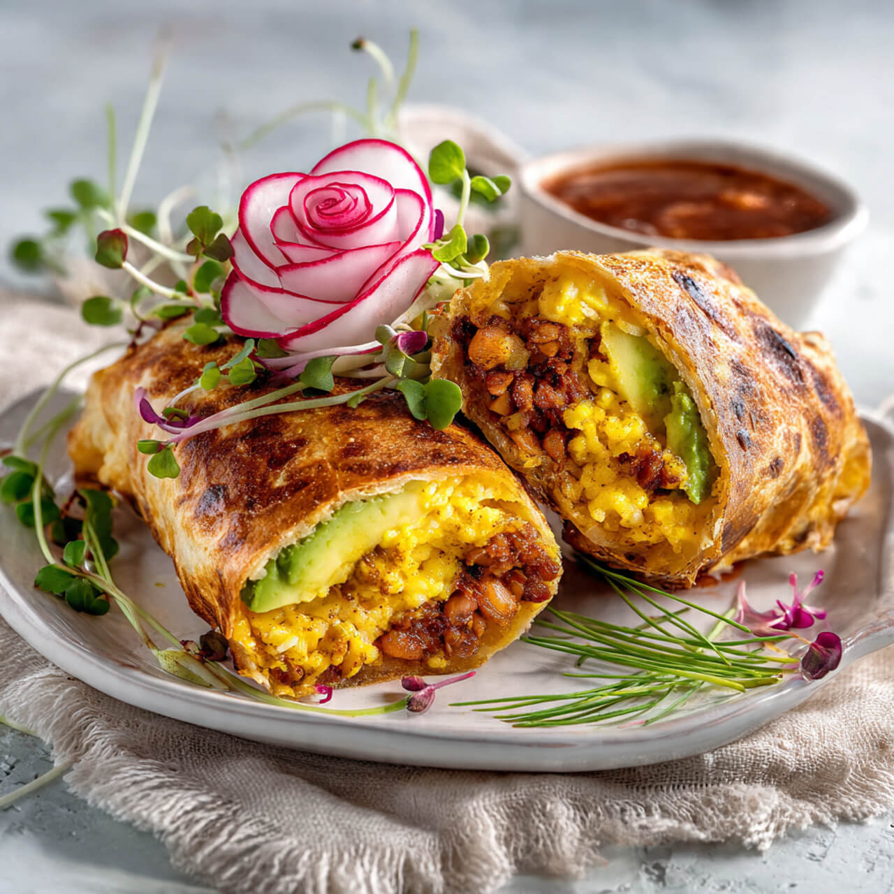 Frozen Burrito “Upgrade” in Air Fryer