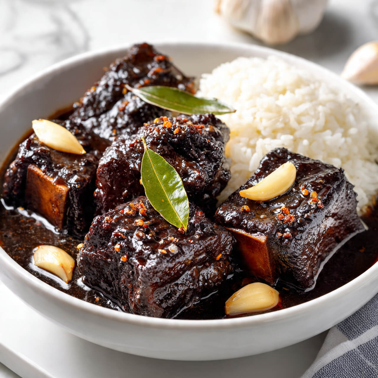 Filipino Beef Short Ribs Adobo